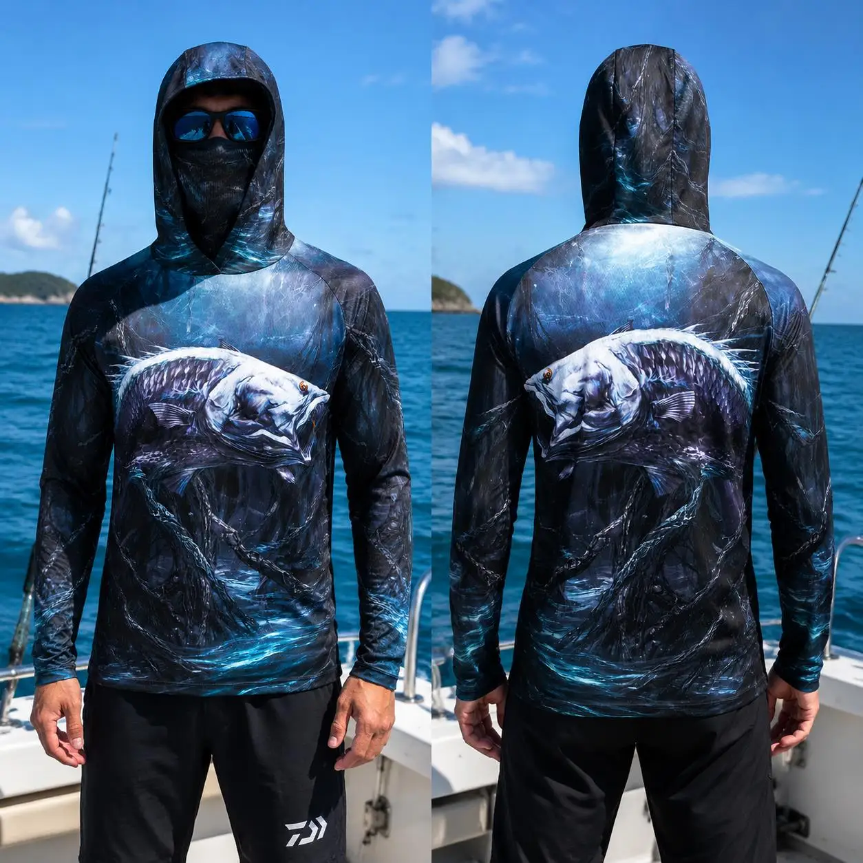 Mens Fishing Hooded Shirt UPF5 - đánh giá và giá Fishing Shirt Uv Protection