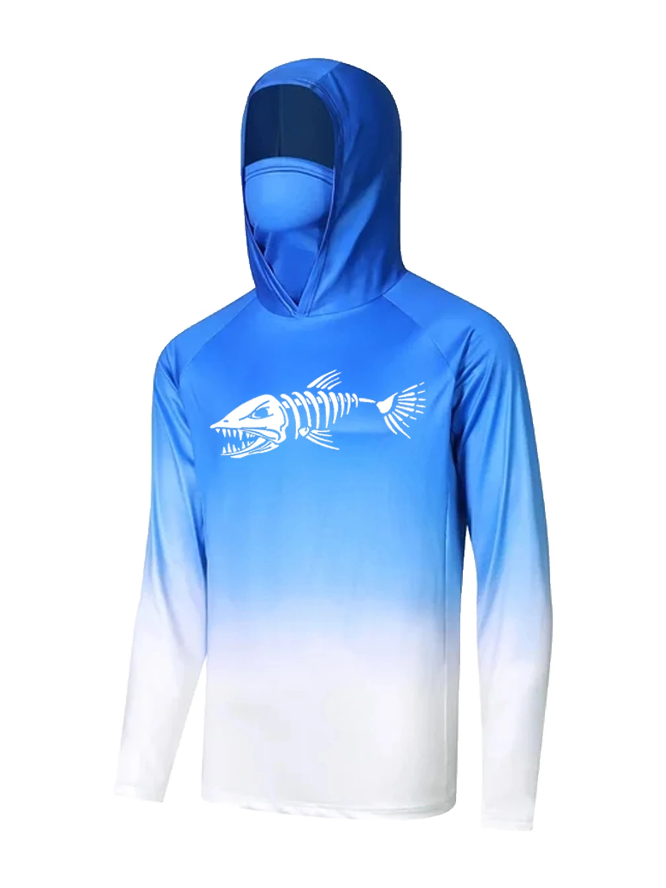 Unisex Blue Gradient Fishing H - đánh giá và giá Fishing Shirt Uv Protection