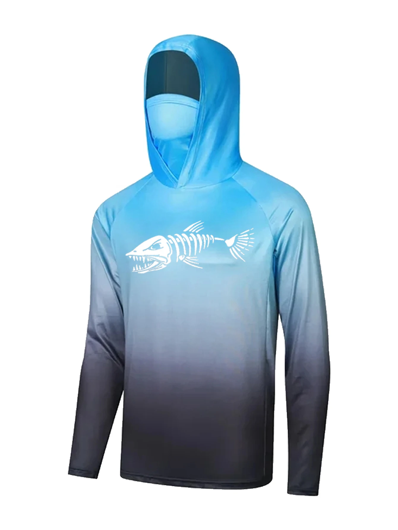 Unisex Blue Gradient Fishing H - đánh giá và giá Fishing Shirt Uv Protection